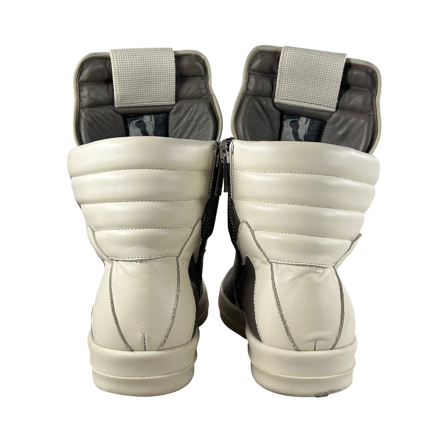 Rick Owens Men's Geobasket Sneakers Dust/White [USED] - 42 (Used) (No Box)