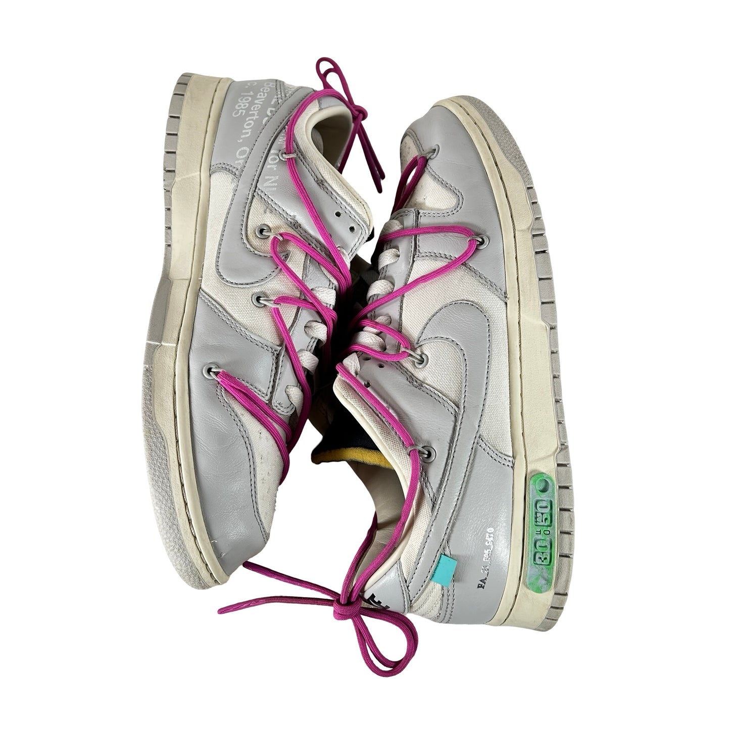 DM1602 122 Nike Dunk Low Off-White Lot 30 [USED] - 12 M (Used)