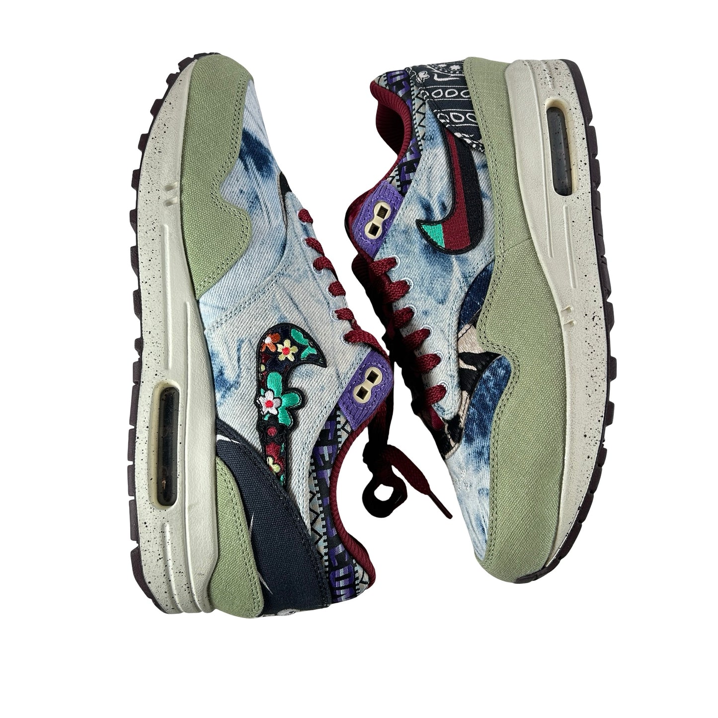 DN1803 300 Nike Air Max 1 Concepts Denim Olive Canvas [USED] - 9.5 M (VNDS) (No Box)