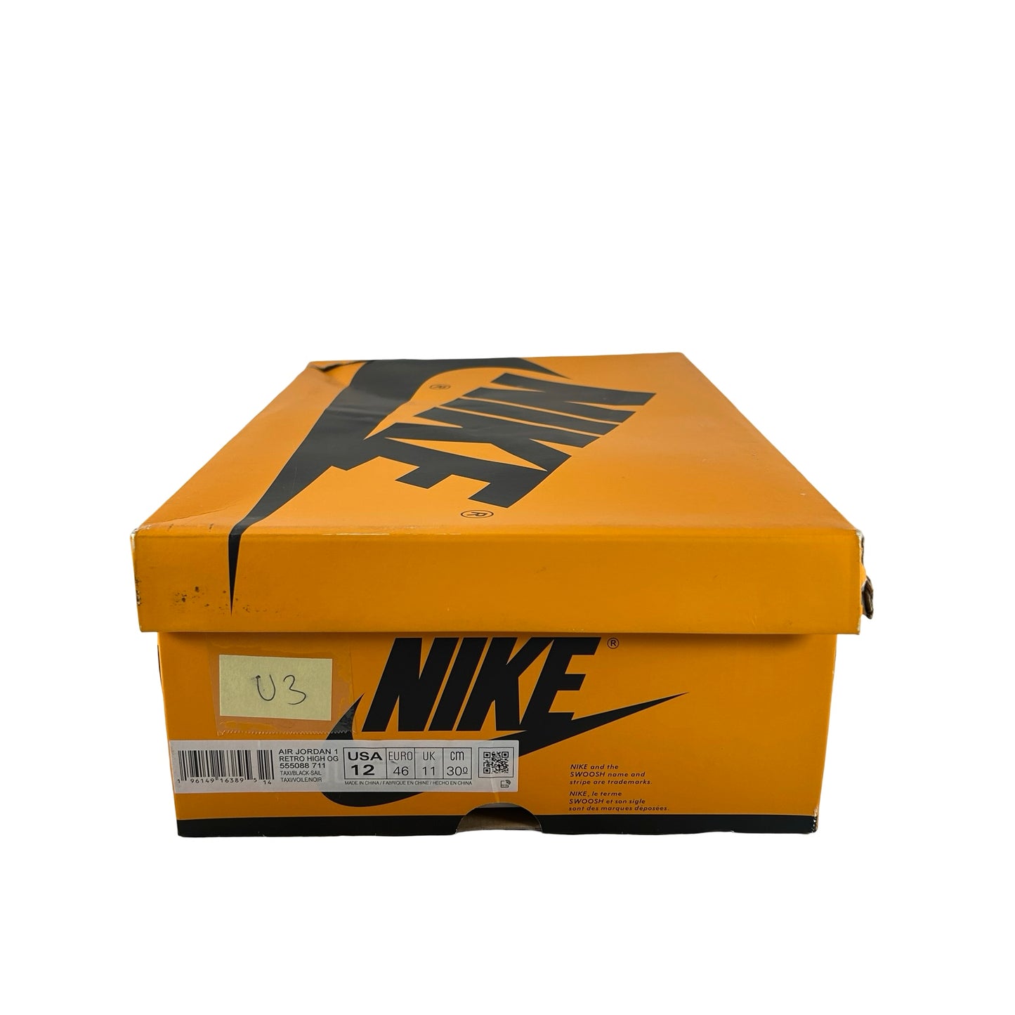555088 711 Jordan 1 Retro High OG Yellow Toe [USED] - 12 M (Used3)