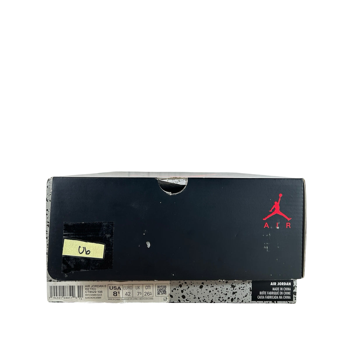 CT8529 106 Jordan 6 Retro Carmine [USED] - 8.5 M (Used6)