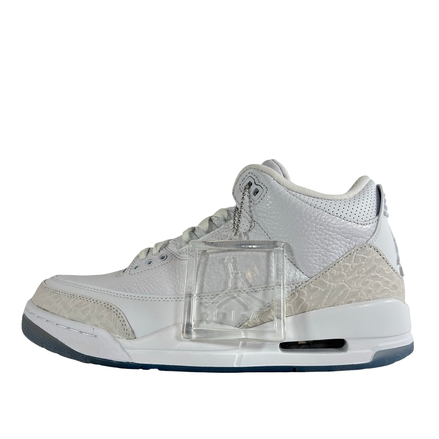 136064 111 Jordan 3 Retro Pure White (2018) [CONDITIONAL] - 8.5 M (Crease on right shoe)