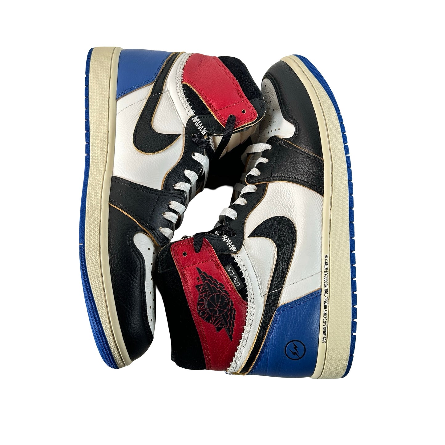 IO7847 002 Jordan 1 Retro High OG SP Fragment x Union LA Varsity Red Sport Royal [USED] - 12 M (Used5)