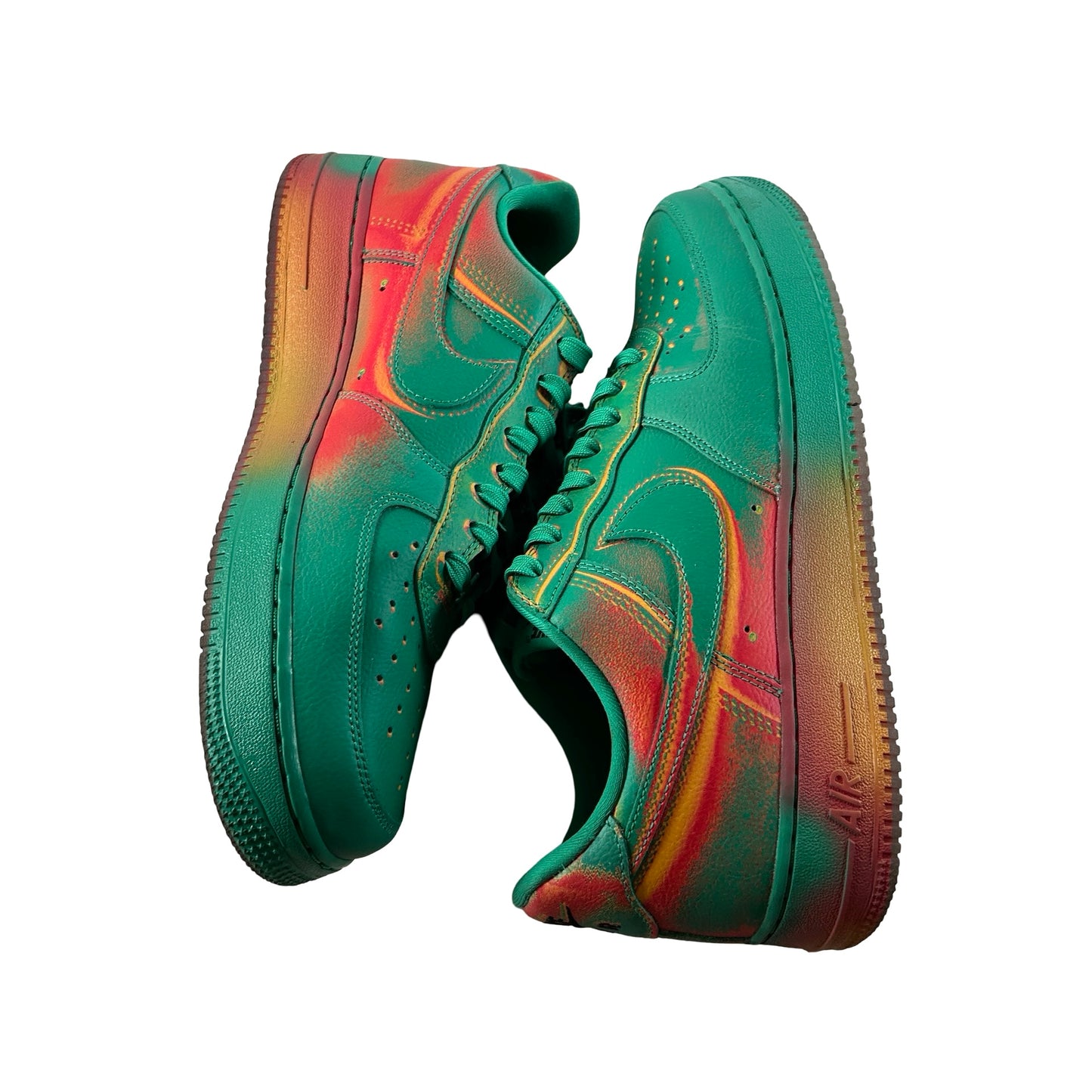 IB6834 300 Nike Air Force 1 Low '07 Stadium Green Crimson [USED] - 11.5 M (Used)