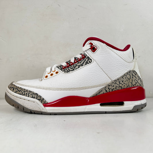 CT8532 126 Jordan 3 Retro Cardinal Red [USED] - 7.5 M (Used)