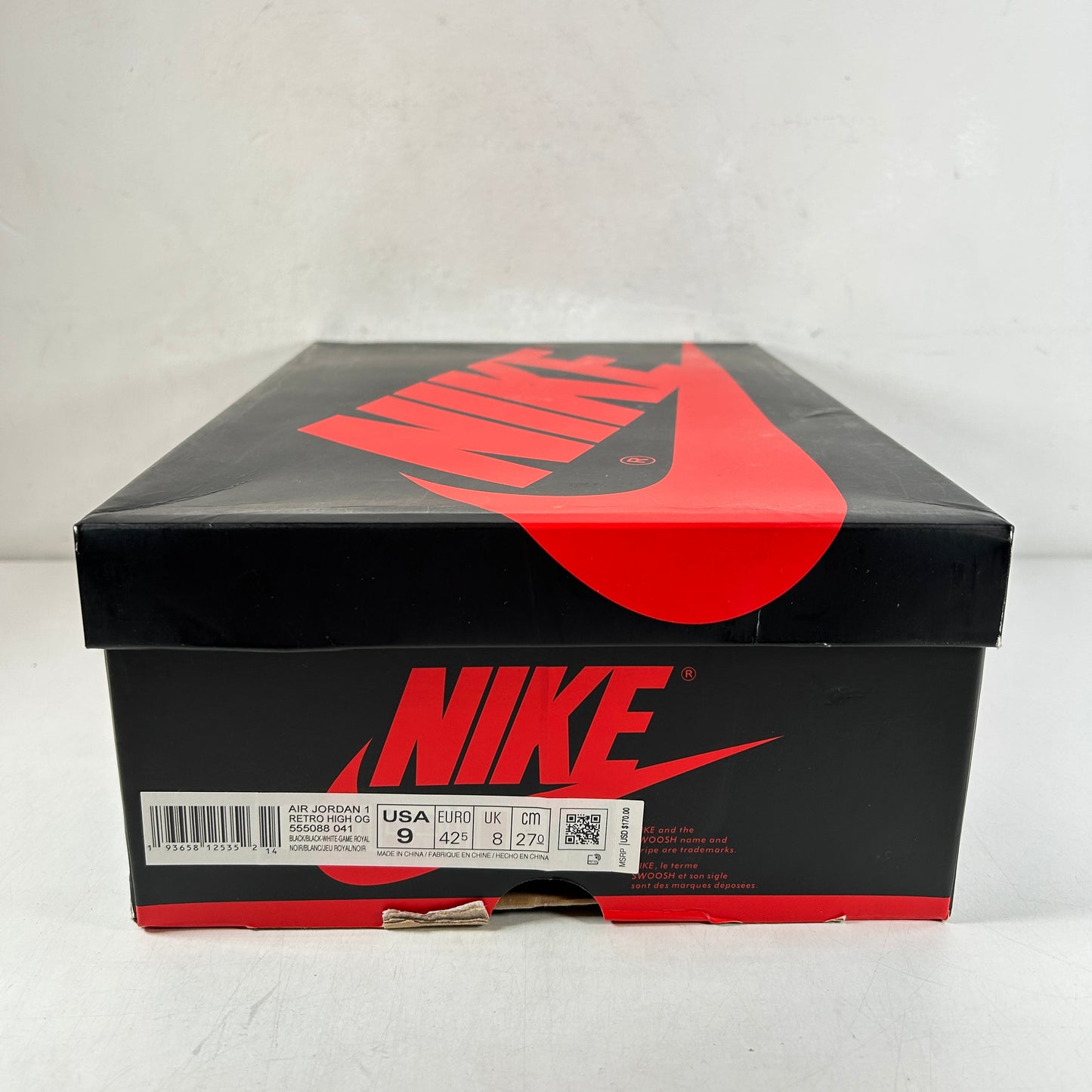 555088 041 Jordan 1 Royal Toe [USED] - 9 M (Used)