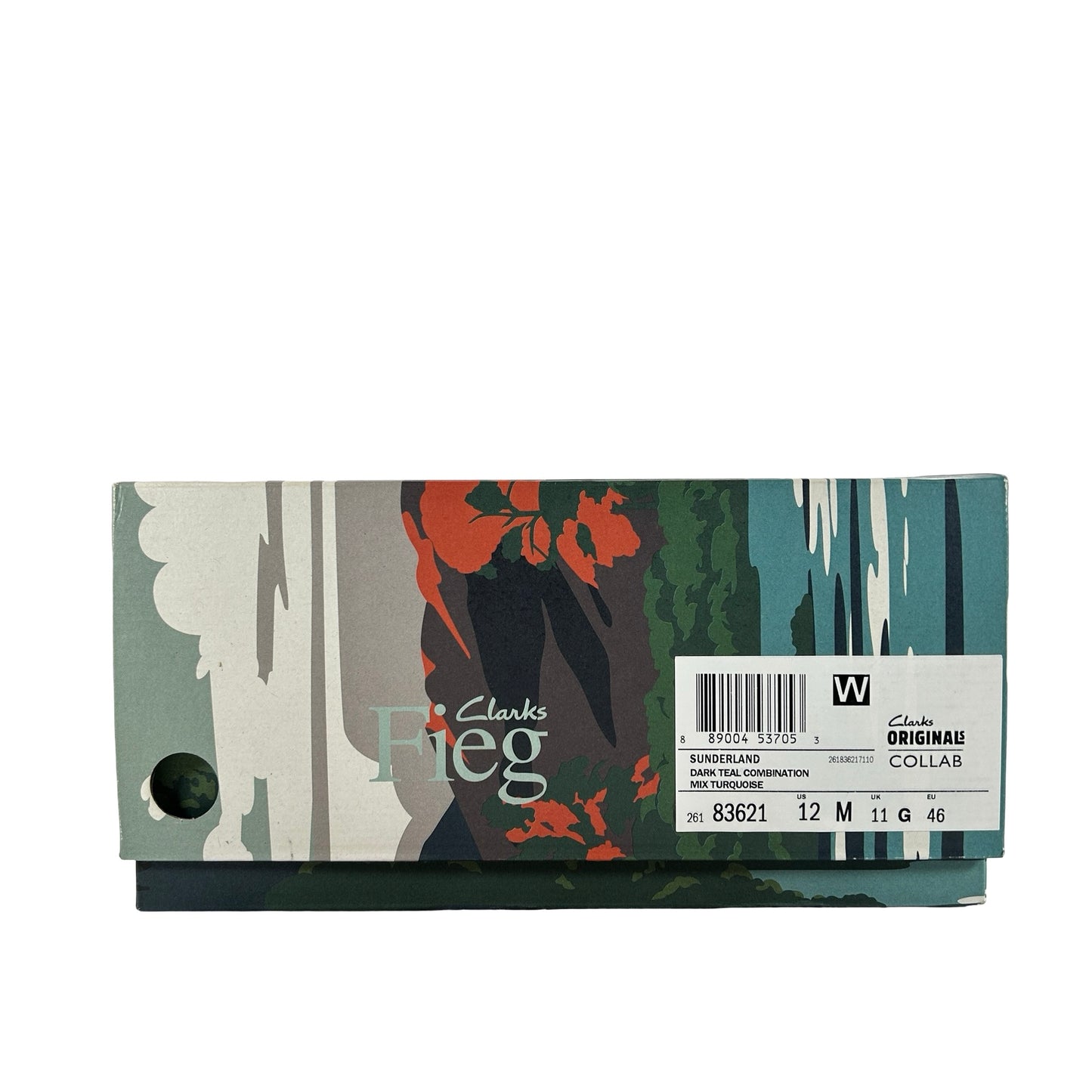 26183621 Clarks Originals Sunderland Ronnie Fieg 8th Street Dark Teal [USED] - 12 M (Used)