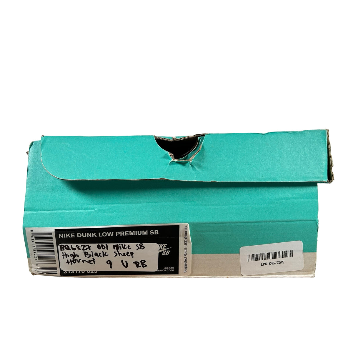 BQ6827 001 Nike SB Dunk High Black Sheep Hornet [USED] - 9 M (Used) (Replace Box)