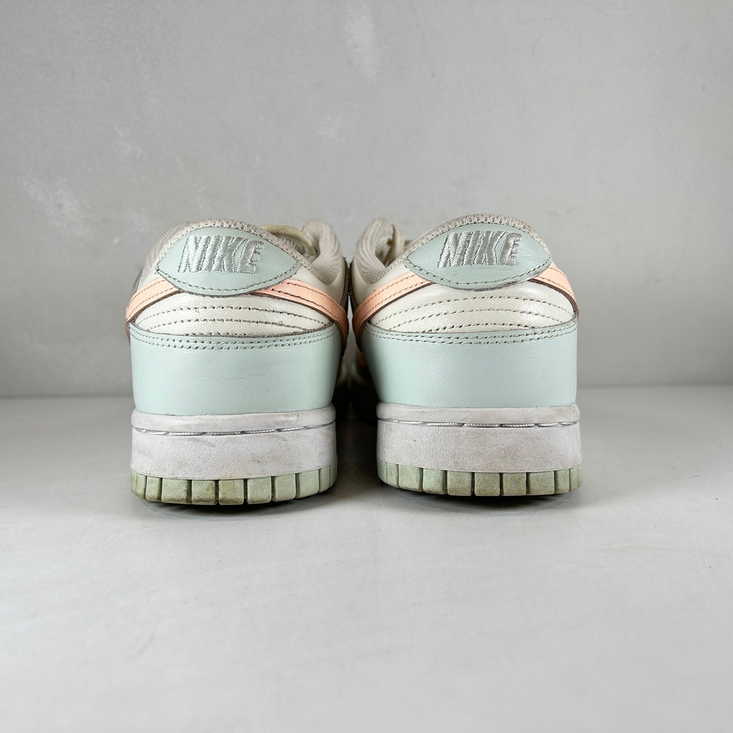 DD1503 104 Nike Dunk Low Barely Green (Women's) [USED] - 8 W (Used) (No Box)