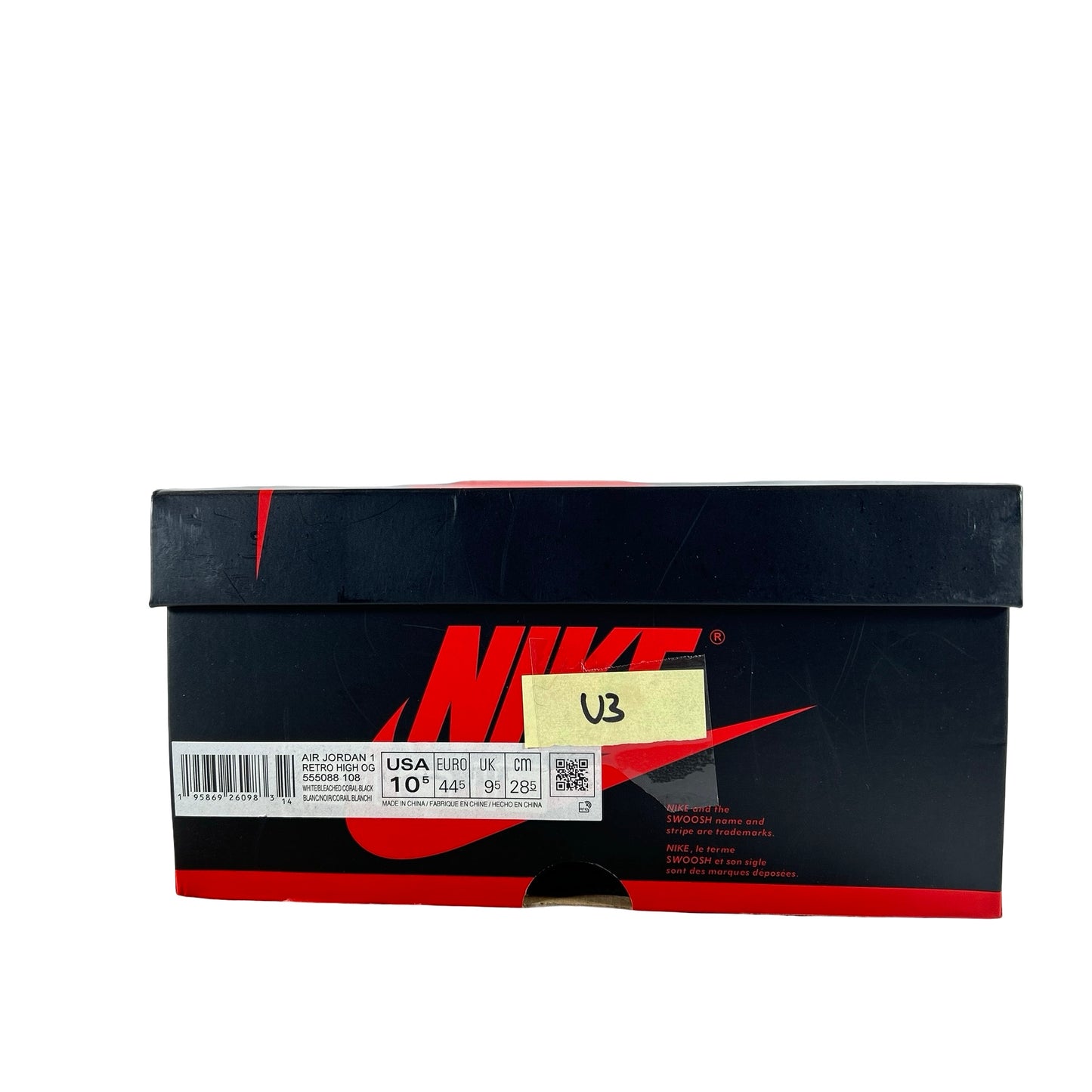 555088 108 Jordan 1 Retro High OG Bleached Coral [USED] - 10.5 M (Used3)
