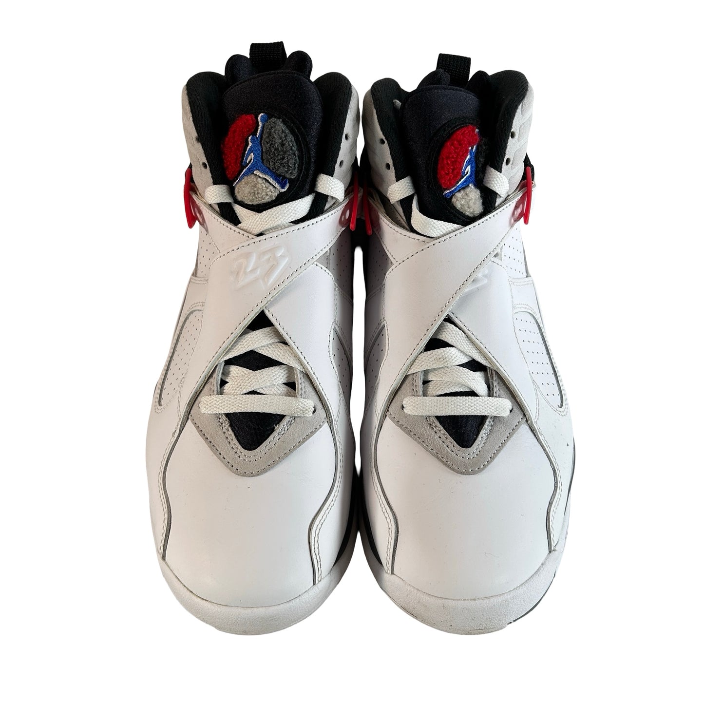 305381 100 Jordan 8 Retro White True Red (2025) [USED] - 9 M (Used2)