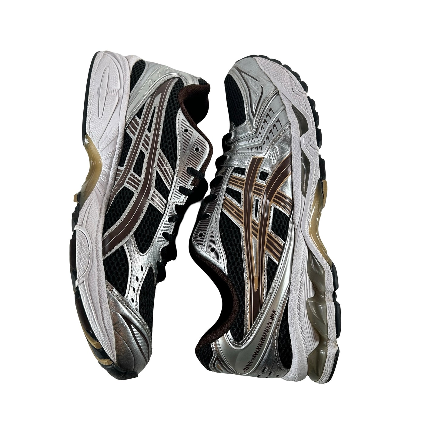 1201A019 004 ASICS Gel-Kayano 14 Black Coffee Silver [USED] - 9.5 M (Used) (No Box)