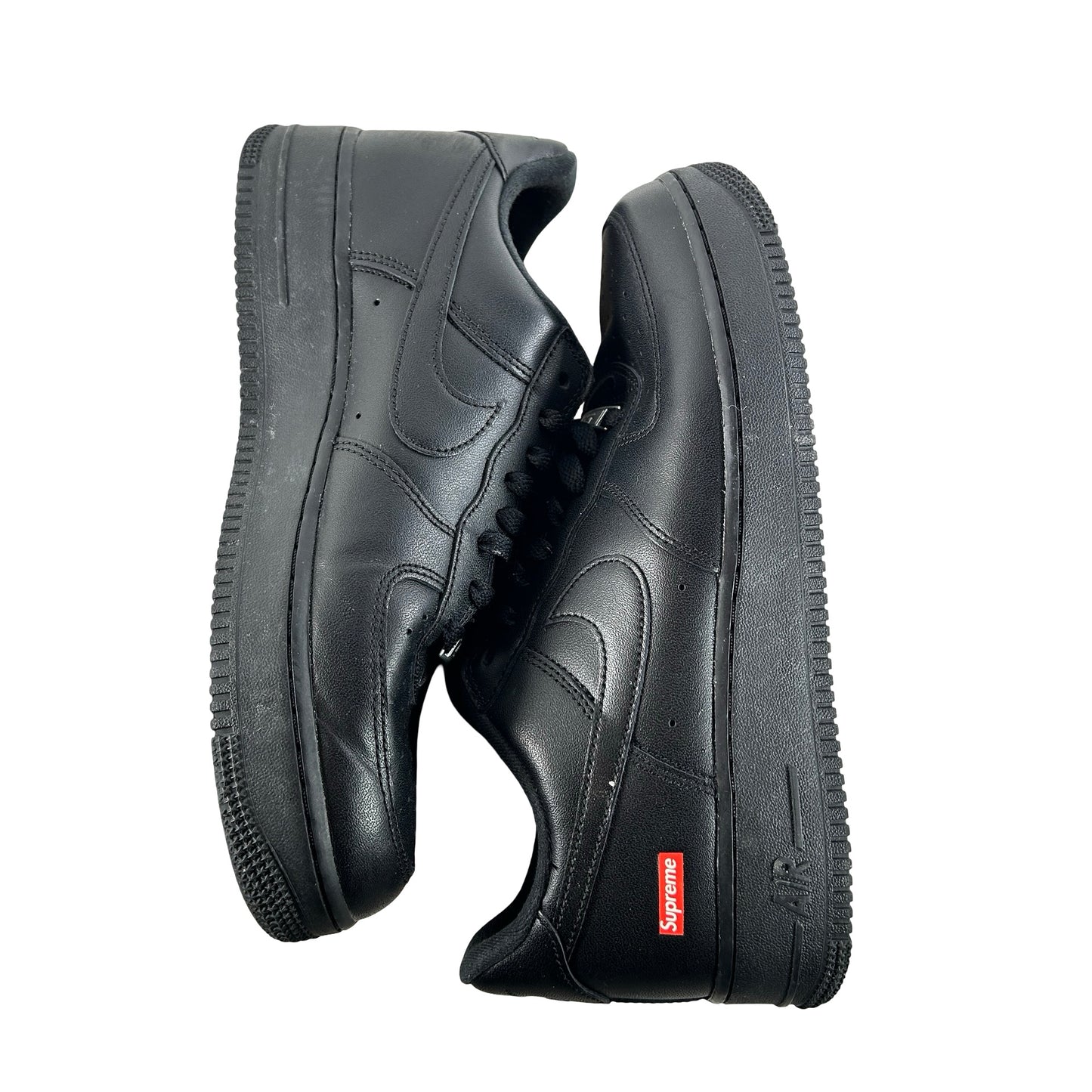 CU9225 001 Air Force 1 Low Supreme Black [USED] - 9 M (Used) (No Box)