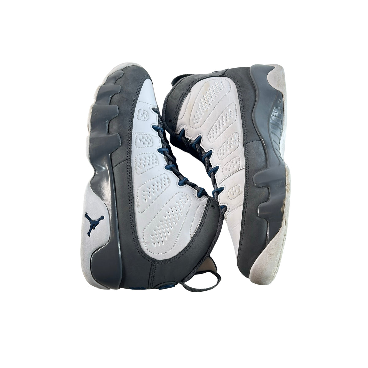 HV4574 100 Jordan 9 Retro Flint Grey French Blue (2026) (GS) [USED] - 7 Y (Used)