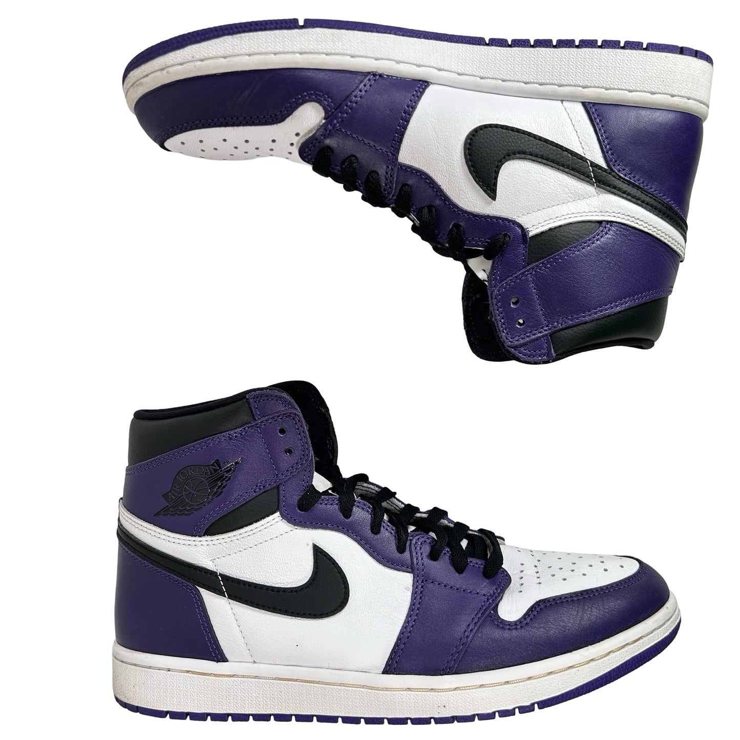 555088 500 Jordan 1 Court Purple [USED] - 10.5 M (Used) (No Box2)