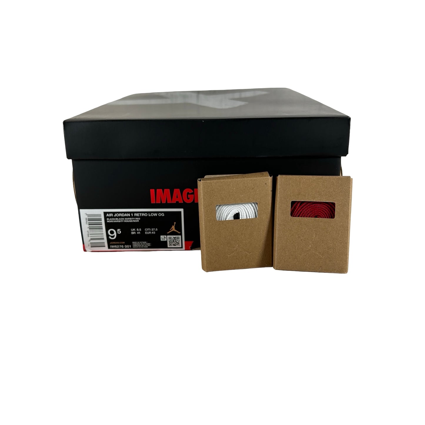 IW6276 001 Air Jordan 1 Retro Low OG Banned [USED] - 9.5 M (Used)