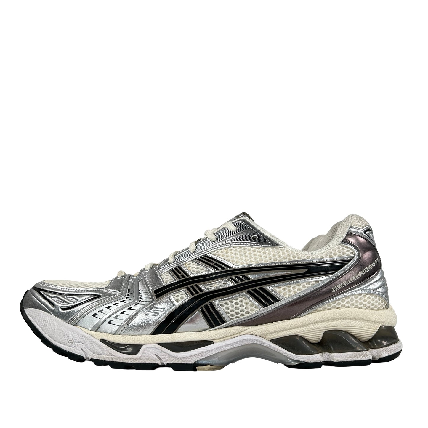 1201A019 108 ASICS Gel-Kayano 14 Cream Black Metallic Plum [USED] - 12 M (Used2) (No Box)