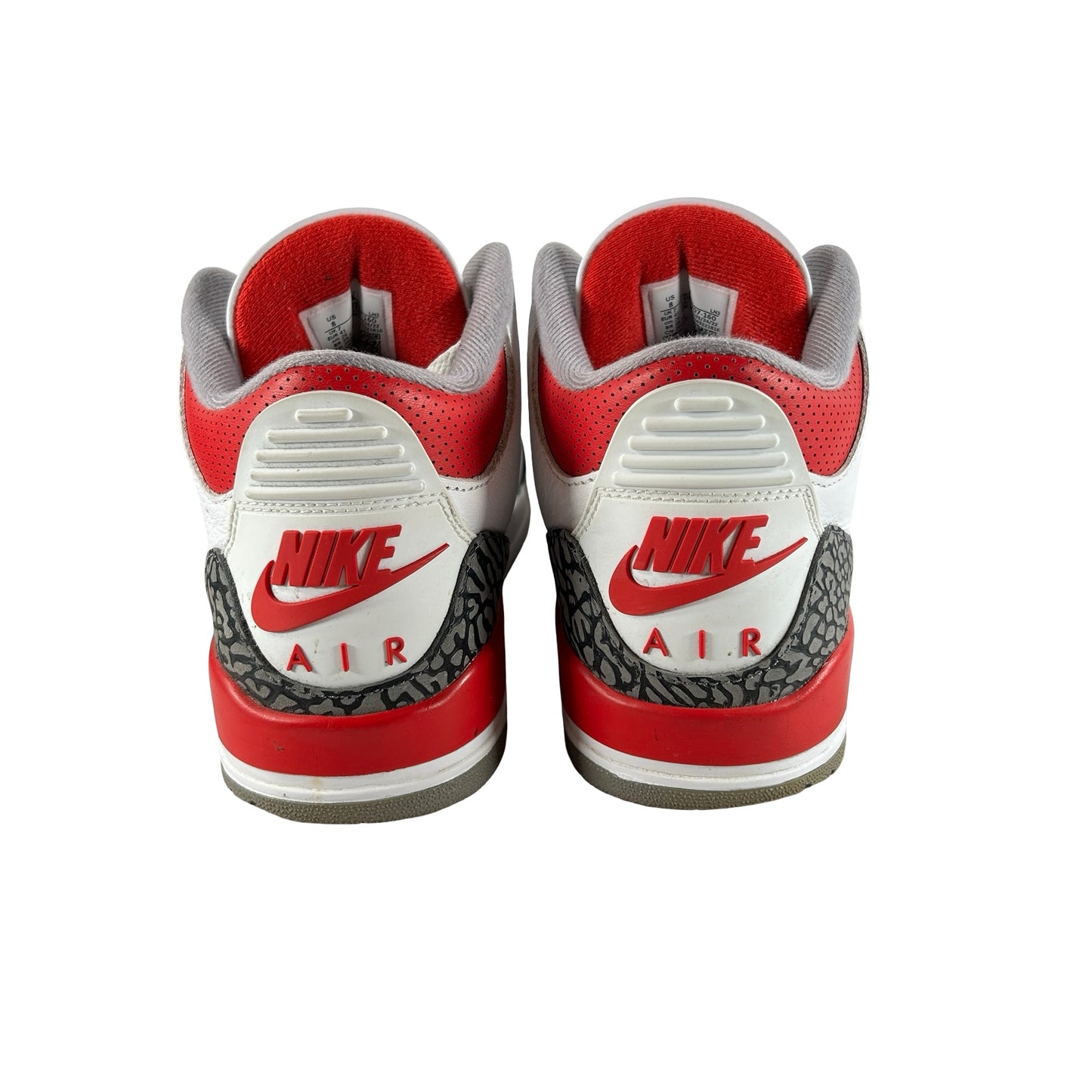 DN3707 160 Jordan 3 Retro Fire Red (2022) [USED] - 8 M (Used5)