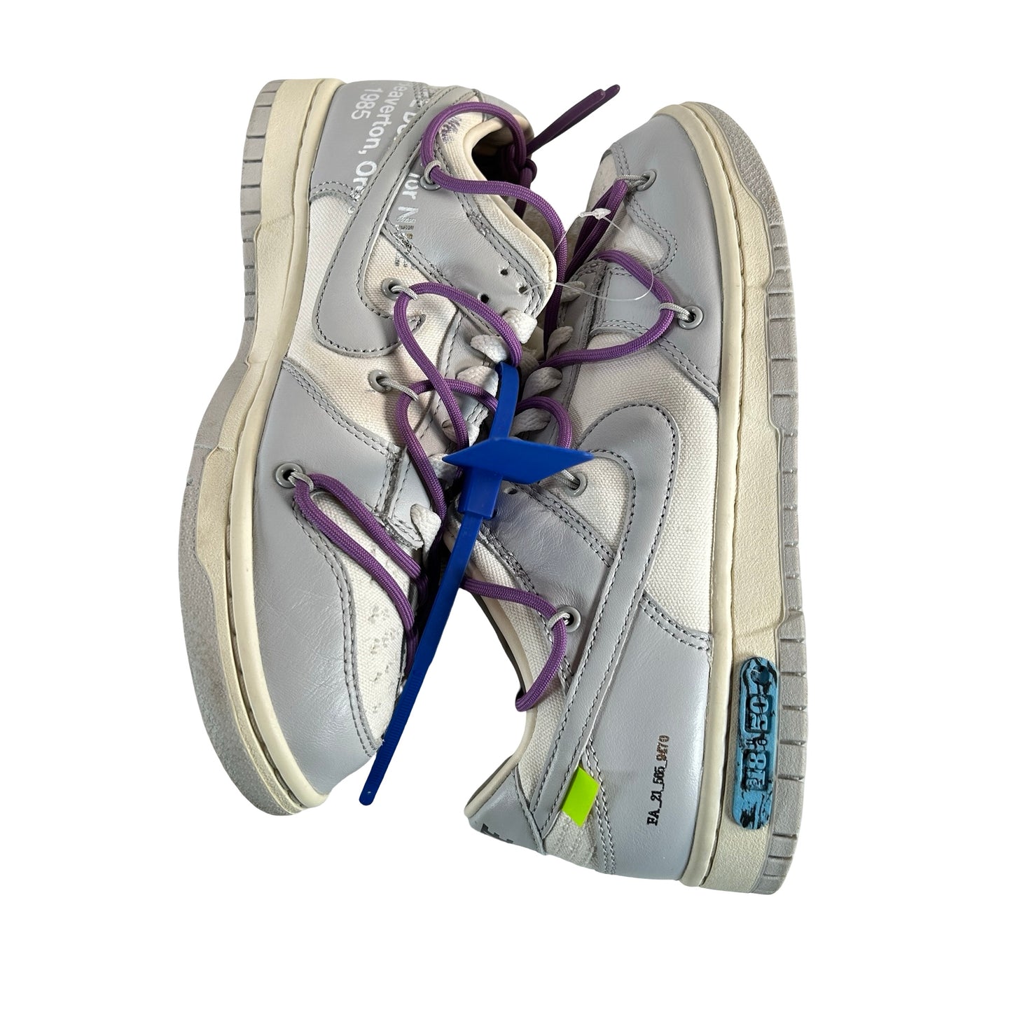 DM1602 107 Nike Dunk Low Off-White Lot 48 [USED] - 8 M (Used) (Replace Box)