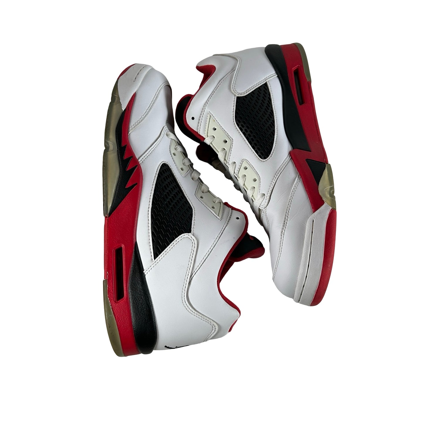 819171 101 Jordan 5 Retro Low Fire Red [USED] - 13 M (Used)