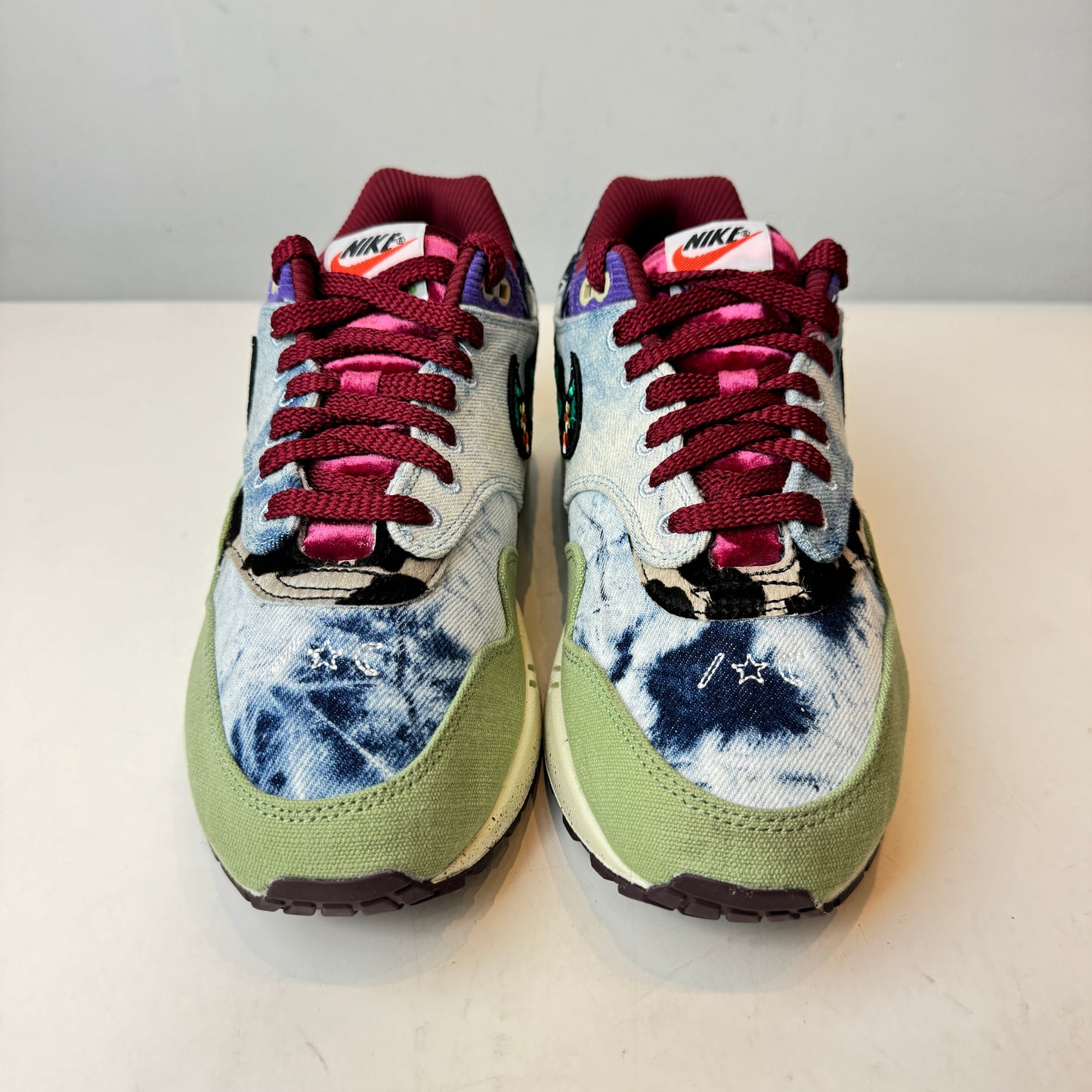 DN1803 300 Nike Air Max 1 Concepts Denim Olive Canvas [USED] - 9 M (Used)