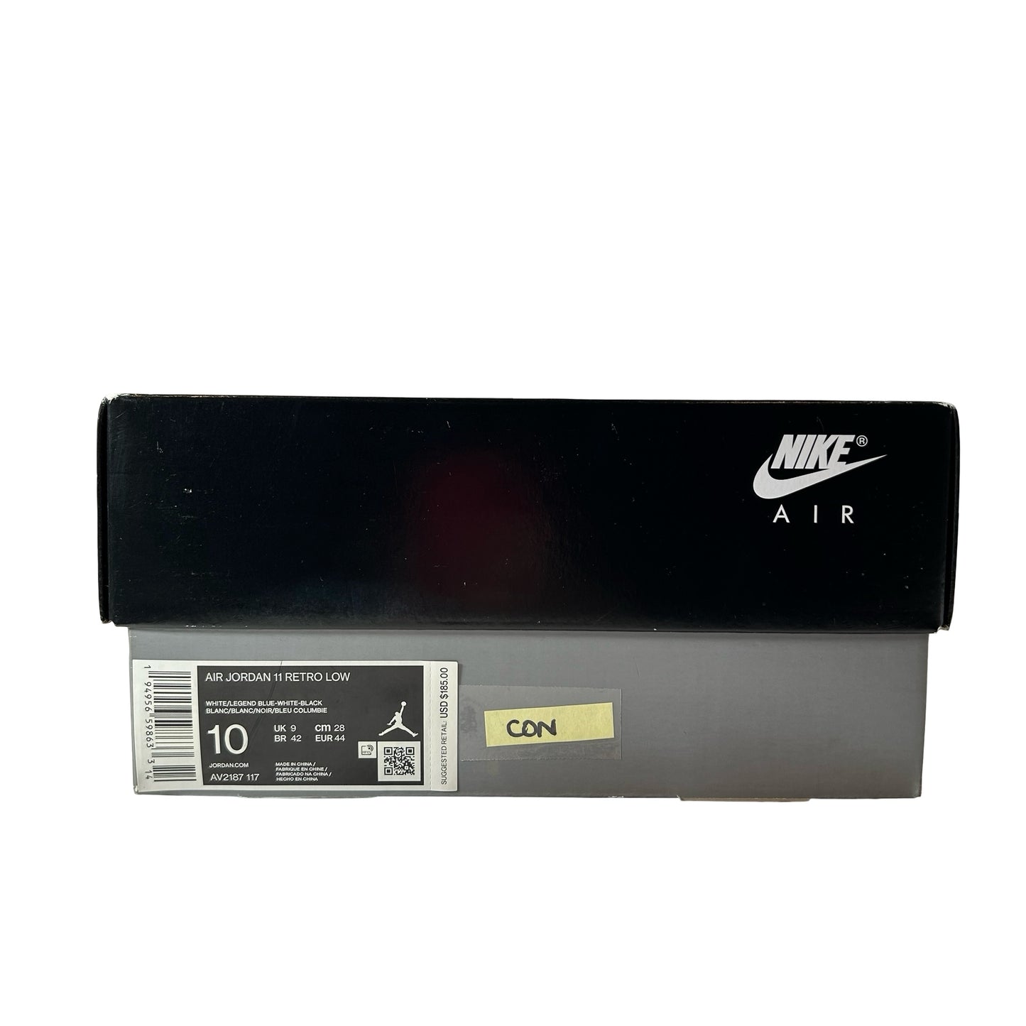 AV2187 117 Jordan 11 Low Legend Blue [CONDITIONAL] - 10 M (Yellowing)