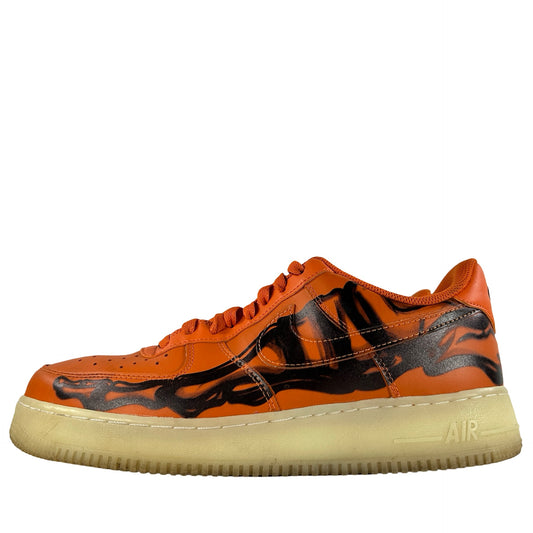 CU8067 800 Nike Air Force 1 Low Orange Skeleton Halloween [USED] - 10.5 M (Used) (No Box)