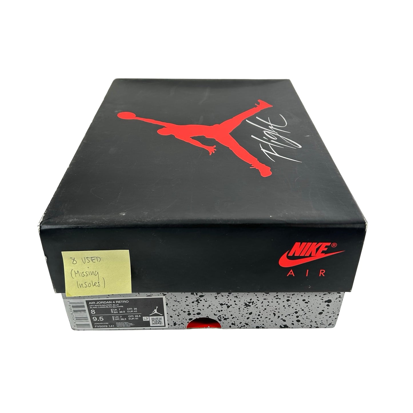 FV5029 141 Jordan 4 Retro Military Blue (2024) [USED] - 8 M (Used) (No Insoles)