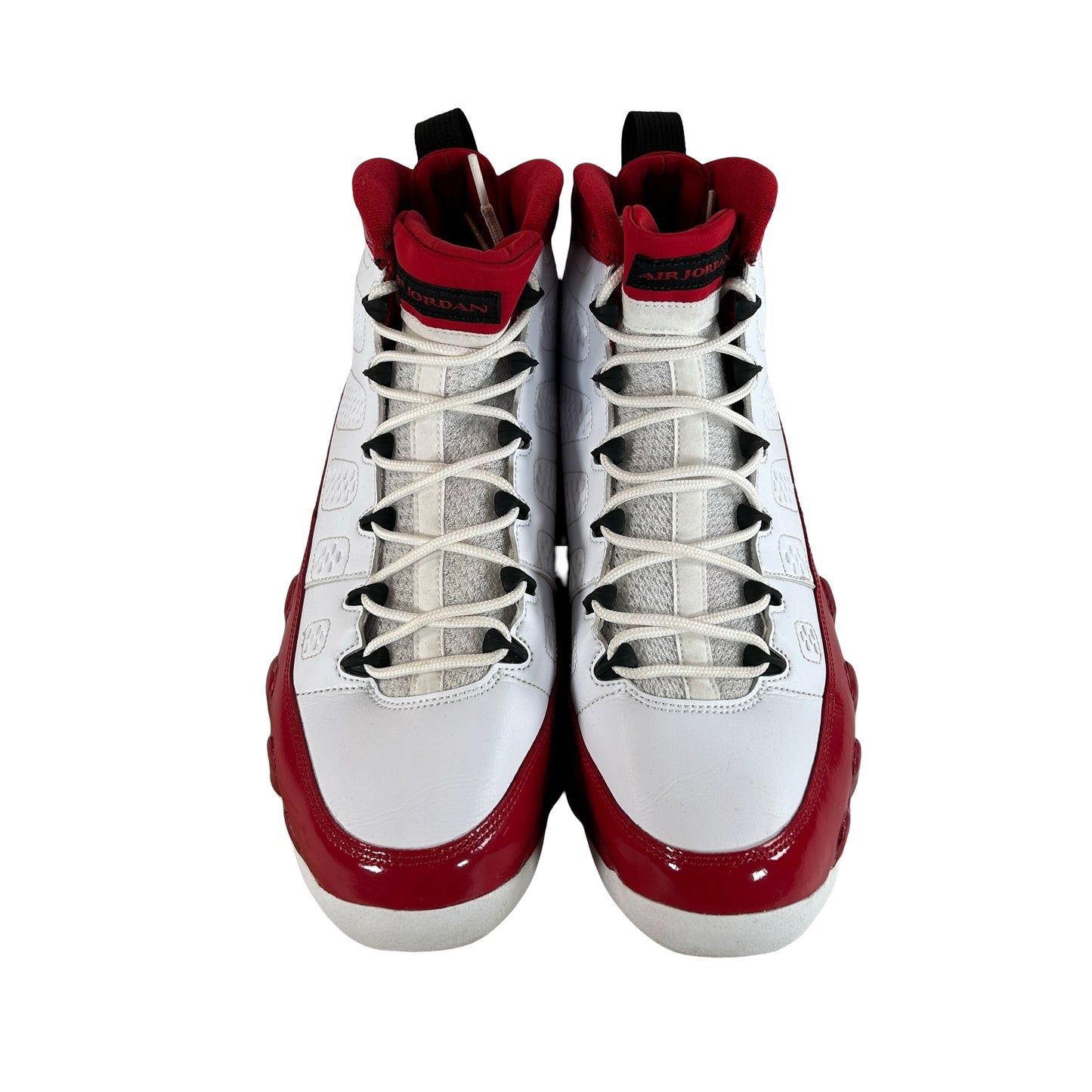 302370 160 Jordan 9 Retro White Gym Red [USED] - 12 M (Used) (No Insoles)