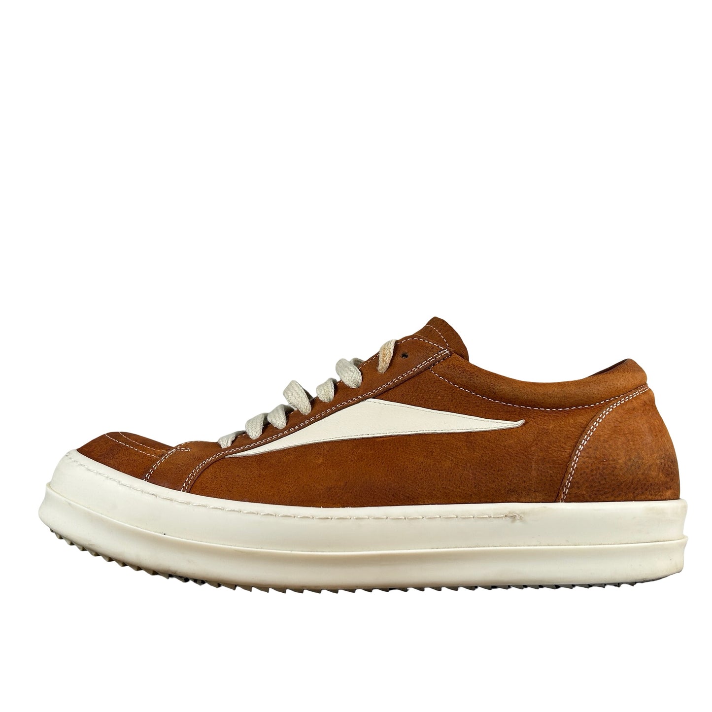 RU01D3897 LBKLCO Rick Owens Lido Vintage Sneaker Clay Milk [USED] - 10 M (Used)
