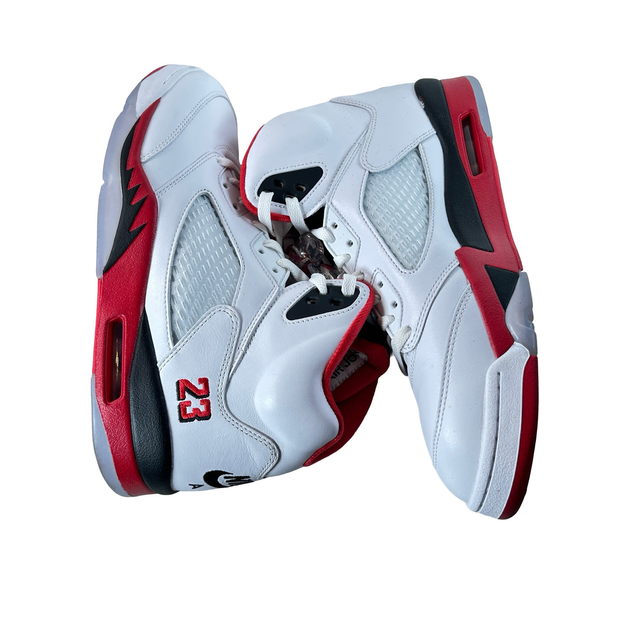 HQ7978 101 Jordan 5 Retro Fire Red Black Tongue (2025) [USED] - 12 M (Used8) (Missing Insole)