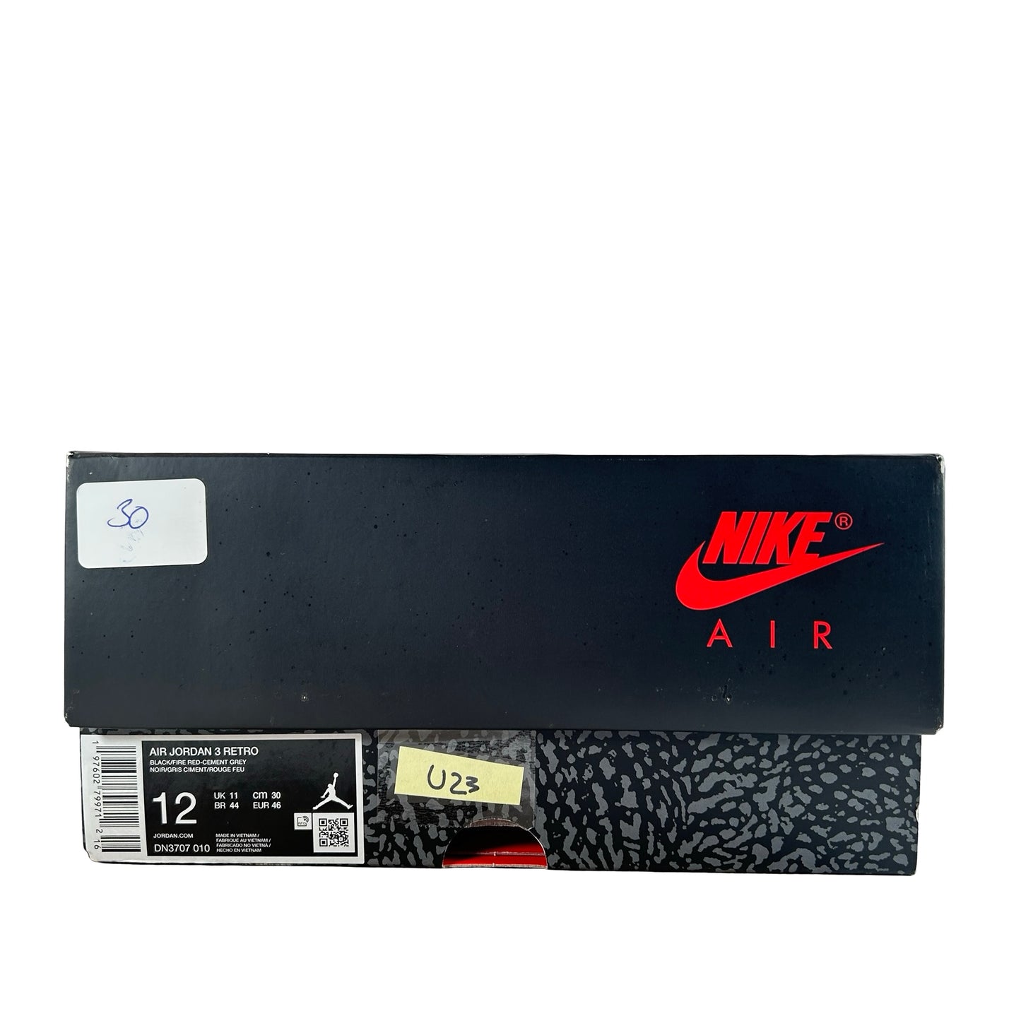 DN3707 010 Jordan 3 Retro Black Cement Reimagined (2024) [USED] - 12 M (Used23)