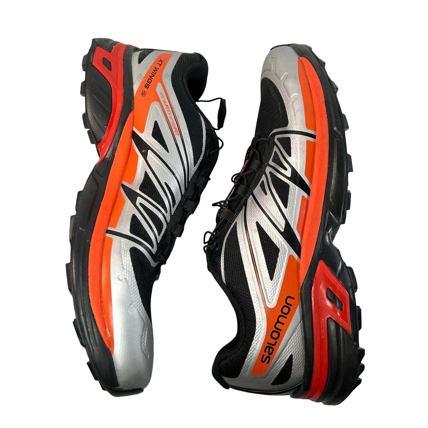 L41626000 Salomon XT-Wings 2 Black Silver Vibrant Orange [USED] - 11 M (Used) (No Box)