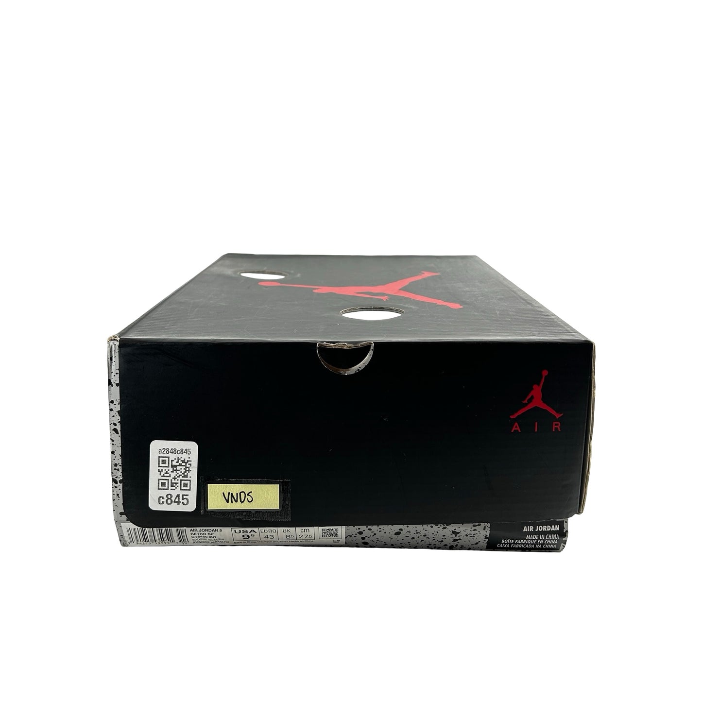 CT8480 001 Jordan 5 Off-White Black [USED] - 9.5 M (VNDS)