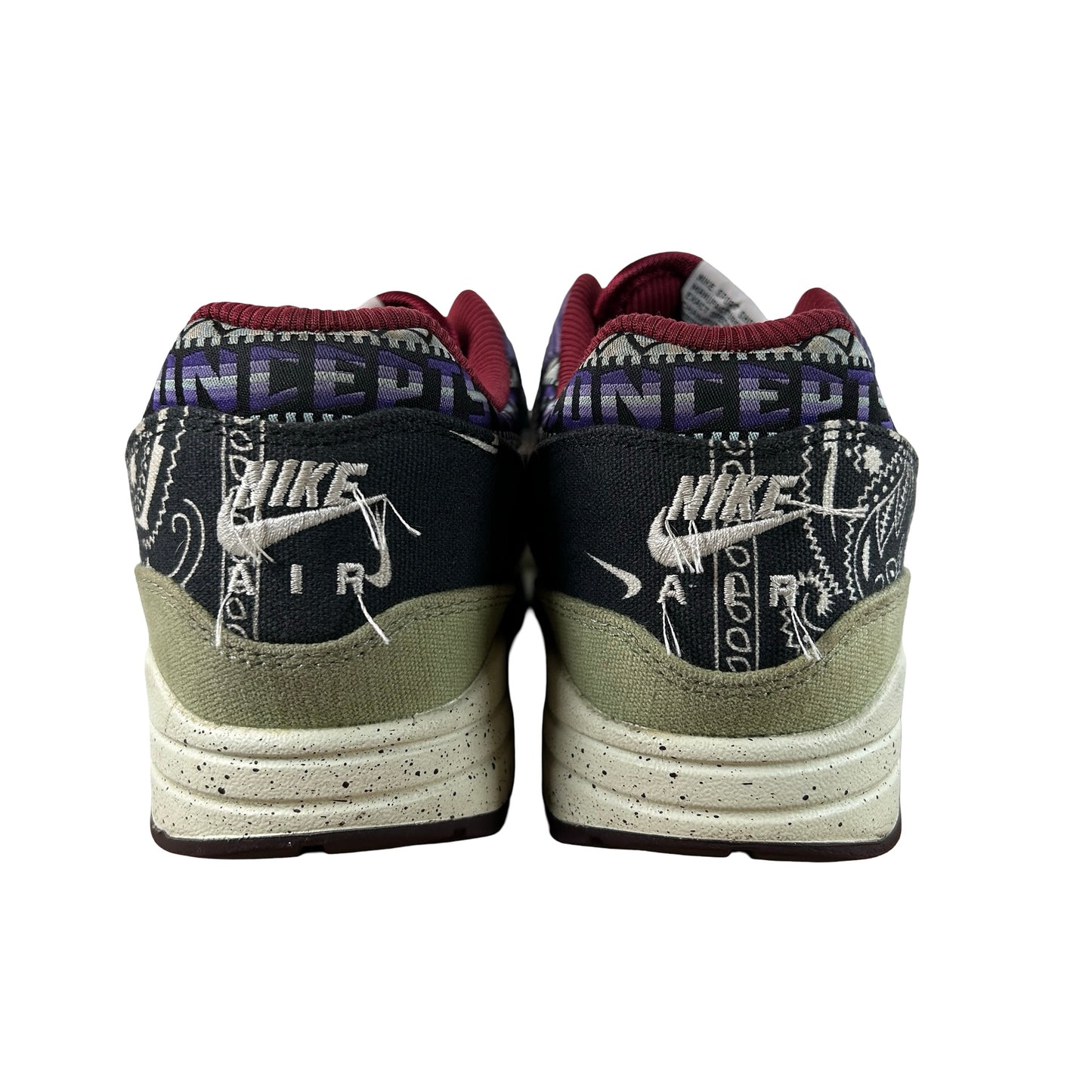 DN1803 300 Nike Air Max 1 Concepts Denim Olive Canvas [USED] - 9.5 M (Used3)