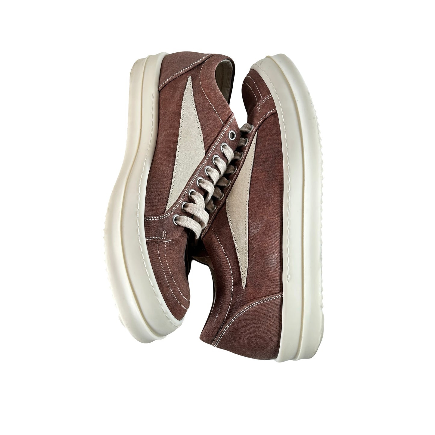 DU01D1803 SCFLVS 5411 Rick Owens Lido DRKSHDW Vintage Low Henna Brown [USED] - 43 EU / 10 US (Used)
