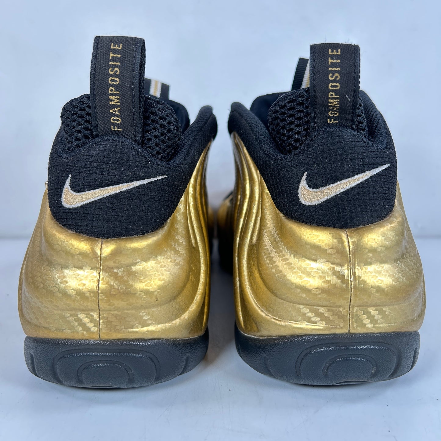 624041 701 Nike Air Foamposite Pro Metallic Gold [USED] - 11.5 M (Used) (No Box)