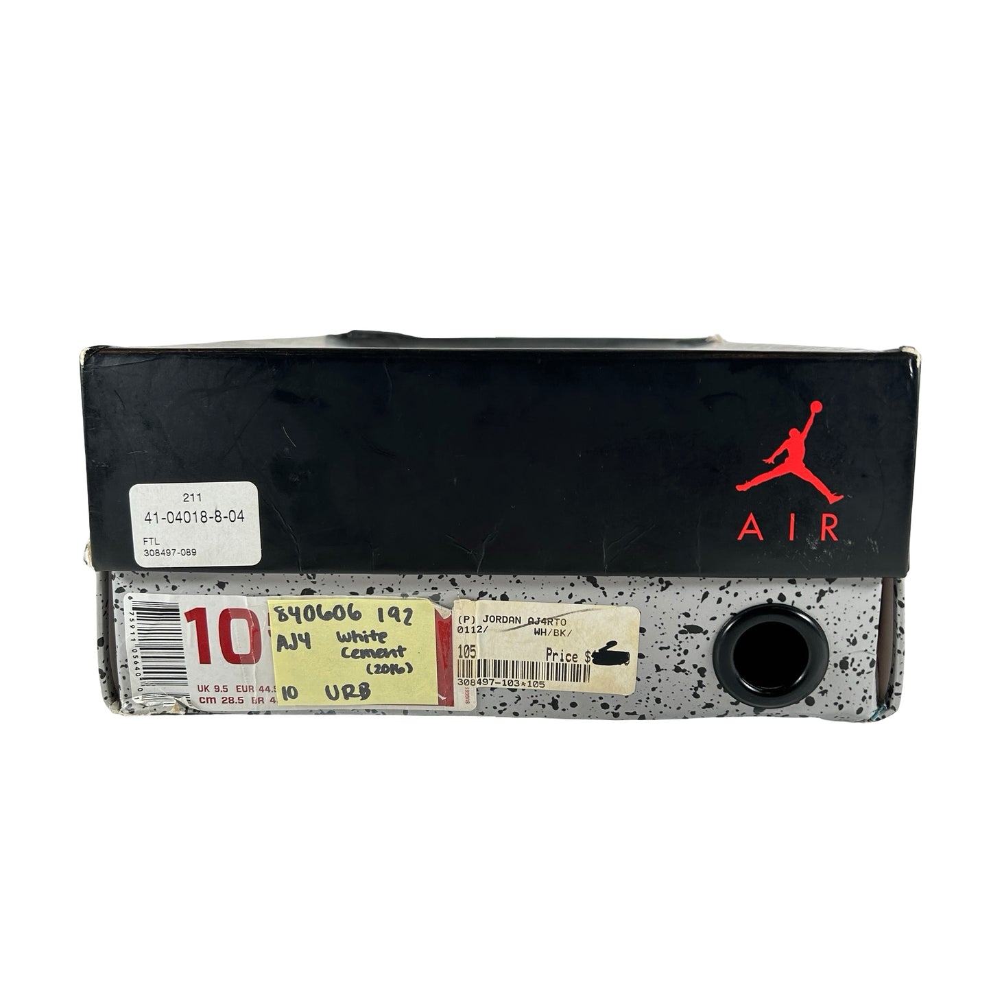 840606 192 Jordan 4 Retro White Cement (2016) [USED] - 10 M (Used) (Replace Box)
