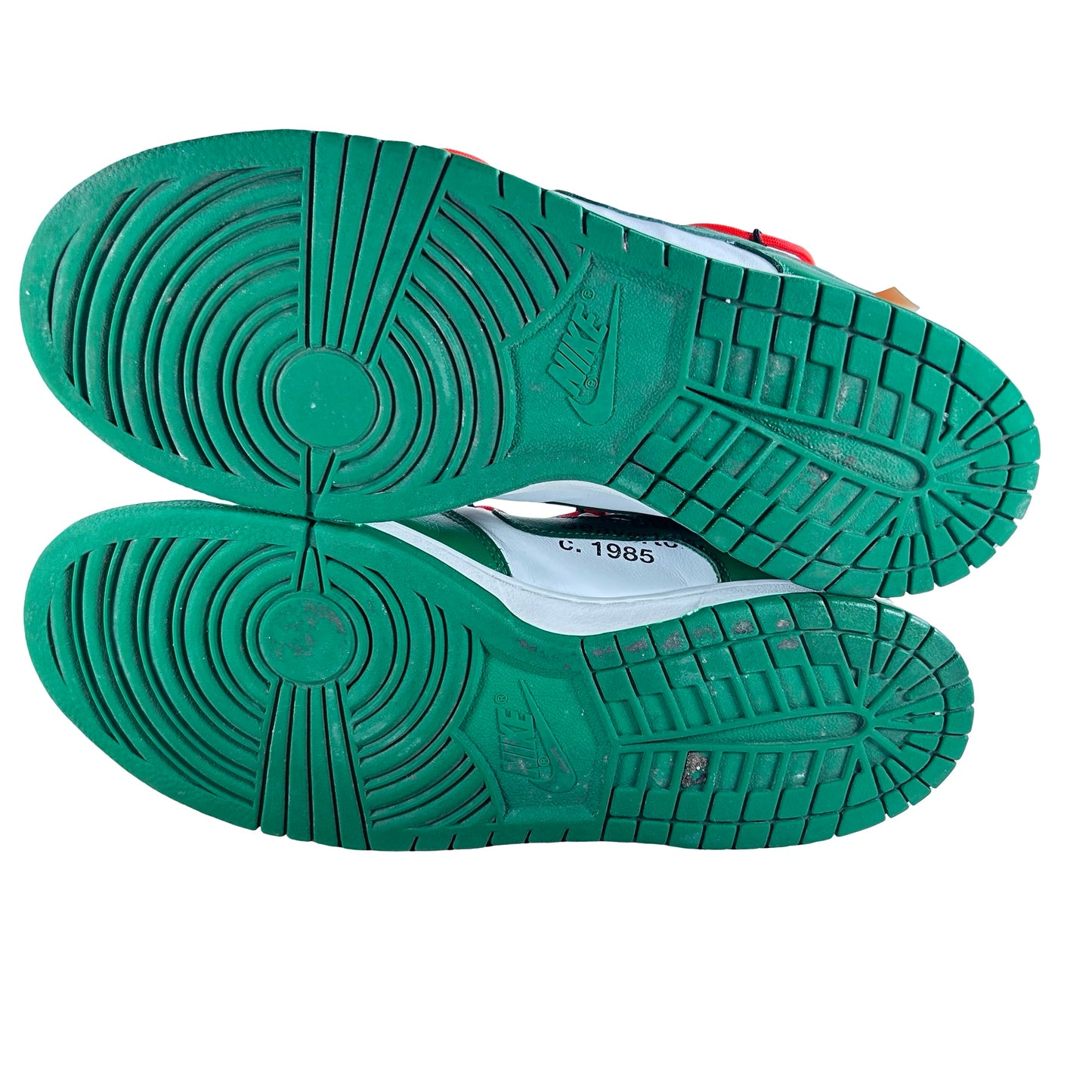 CT0856 100 Nike Dunk Low Off-White Green [USED] - 10.5 M (Used)