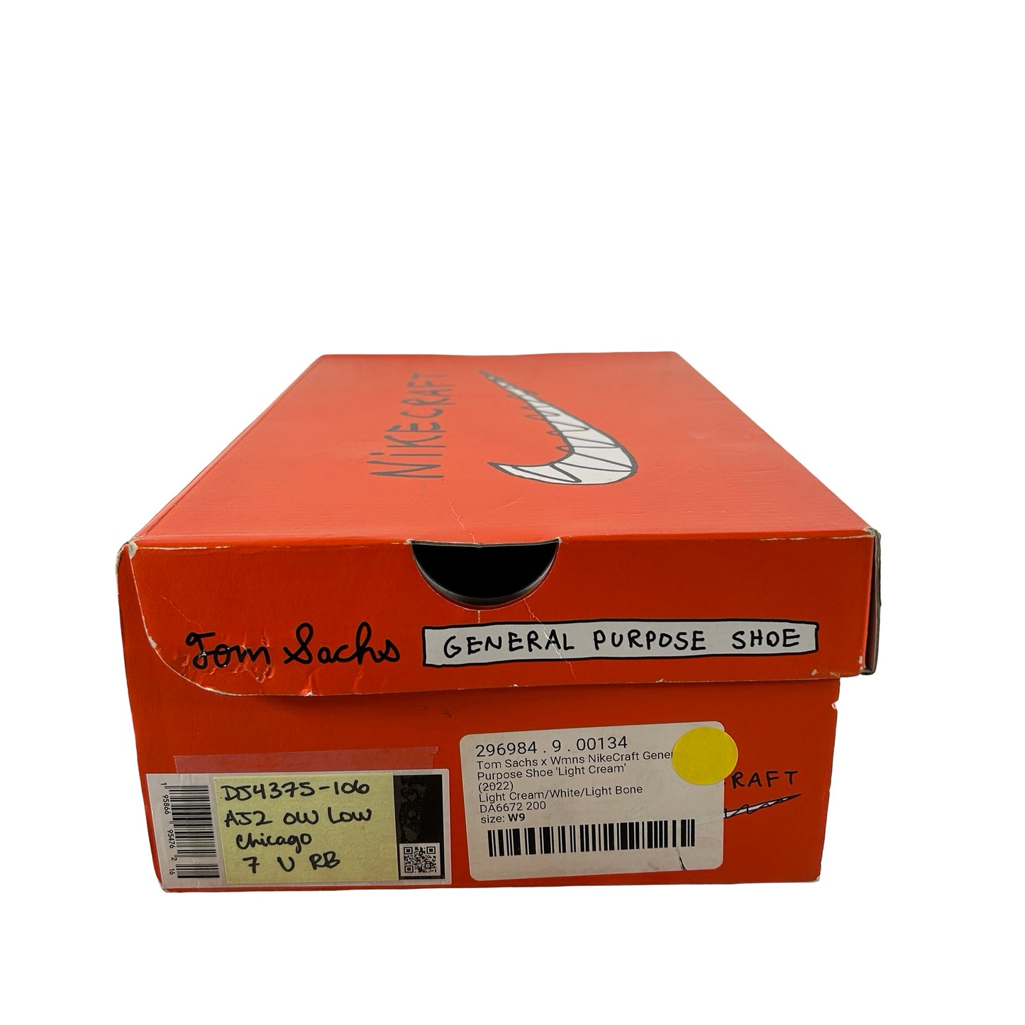 DJ4375 106 Jordan 2 Retro Low SP Off-White White Red [USED] - 7 M (Used) (Replace Box)