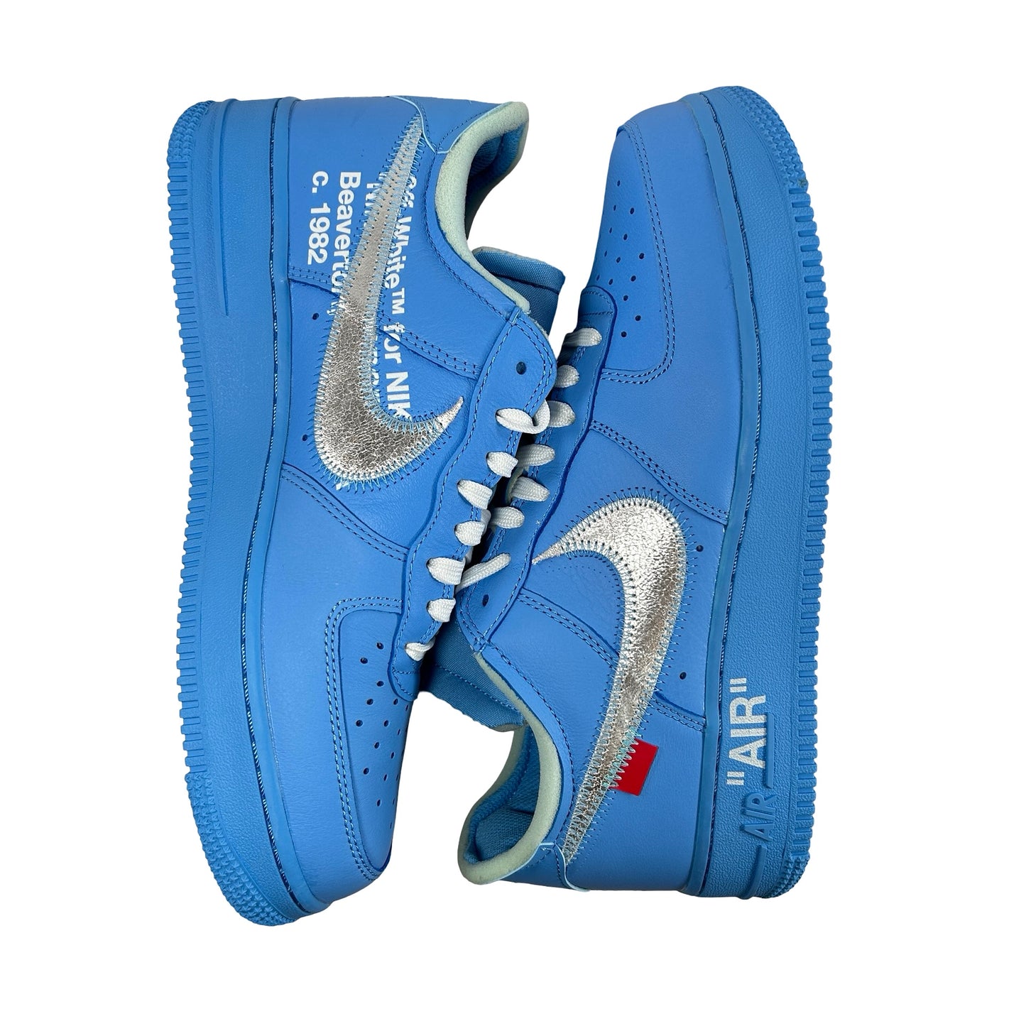 CI1173 400 Off White Nike Air Force 1 Low '07 MCA University Blue [USED] - 8 M (VVNDS)