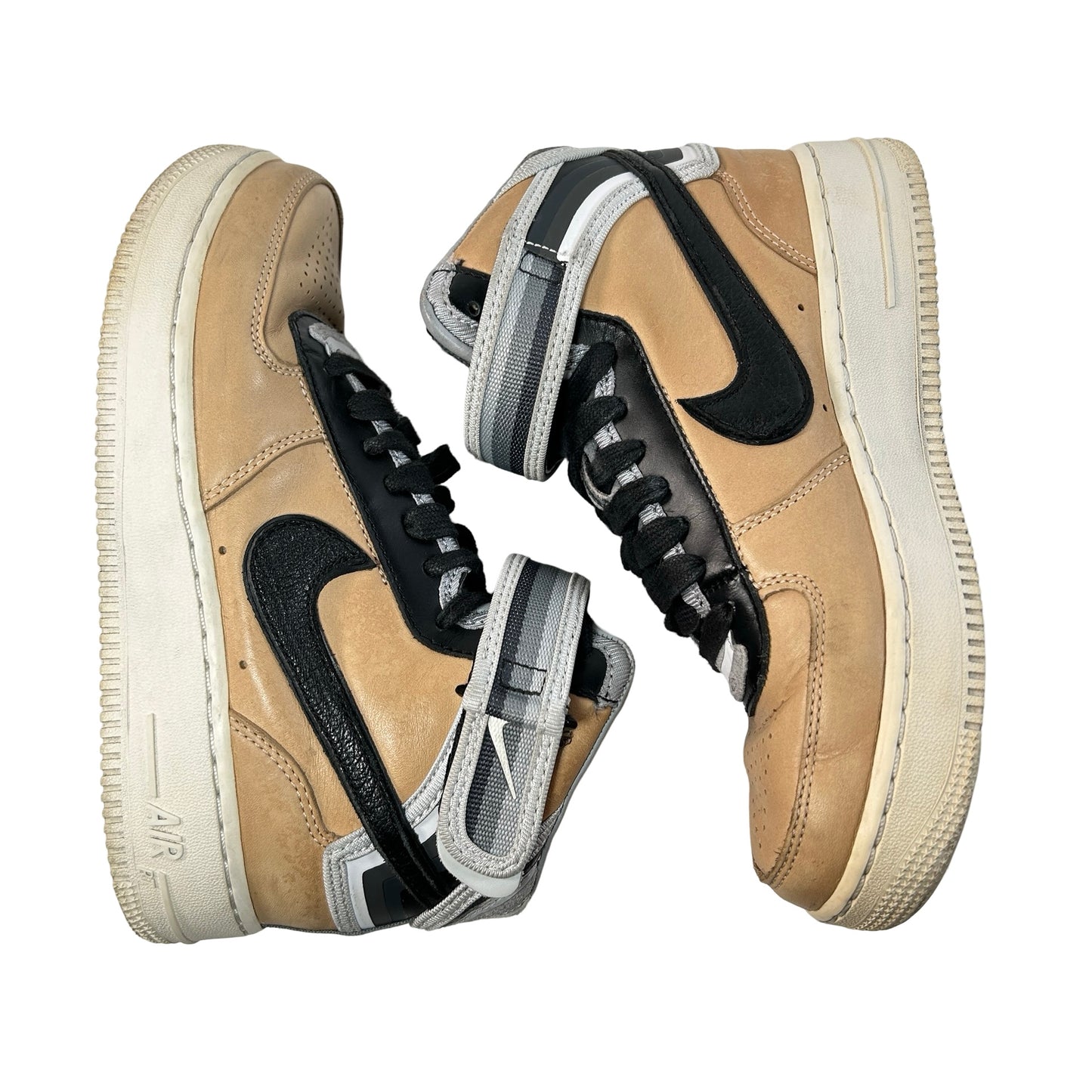 677130 200 Nike Air Force 1 Mid Tisci Tan [USED] - 4 M (Used) (No Box)