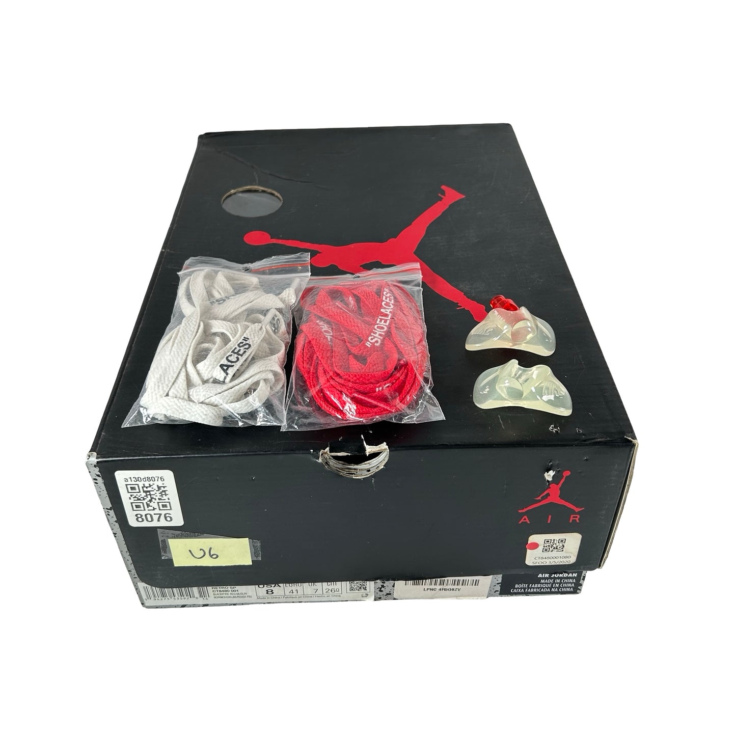 CT8480 001 Jordan 5 Off-White Black [USED] - 8 M (Used6)