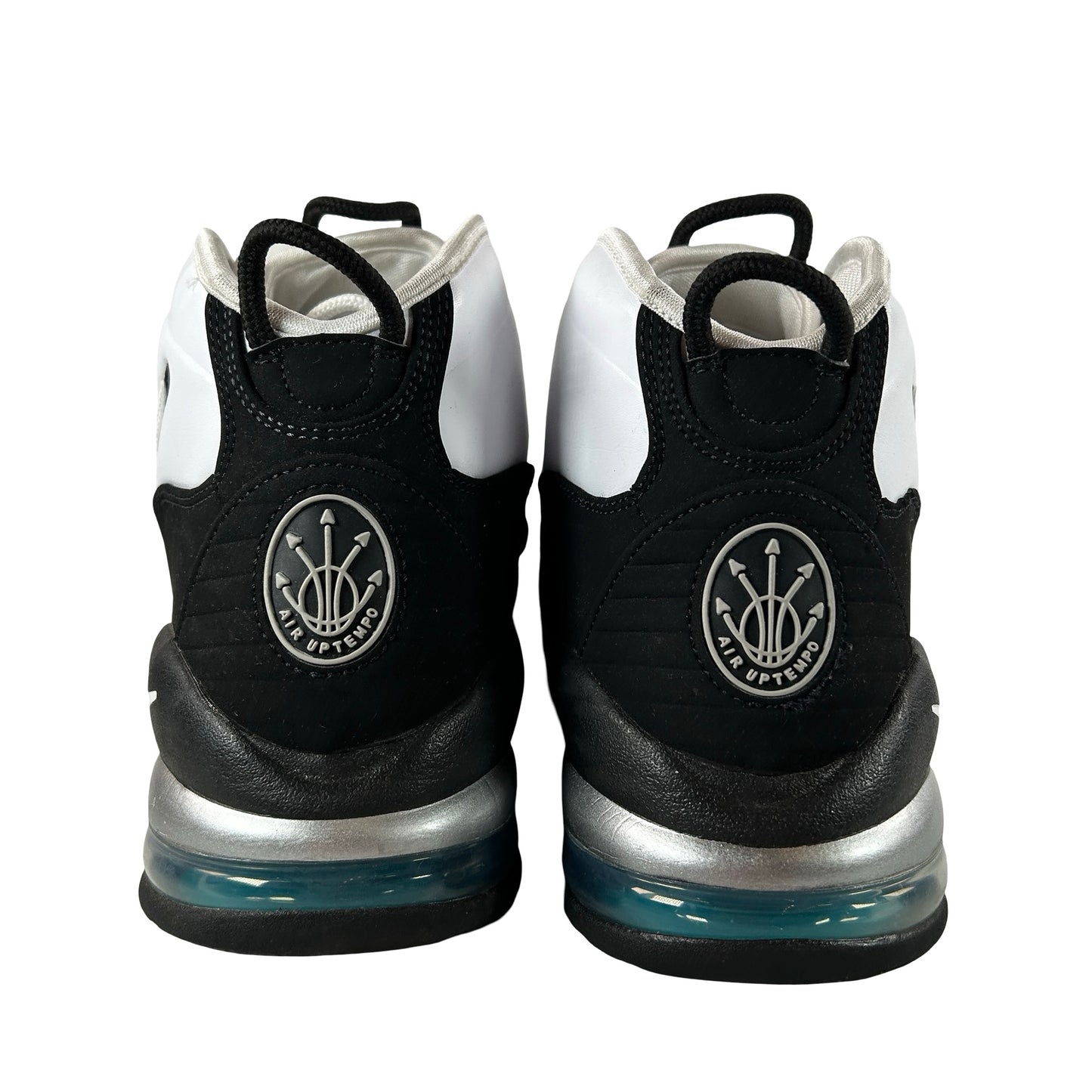 311090 100 Nike Air Max Uptempo 95 White Black Teal [USED] - 12 M (Used)