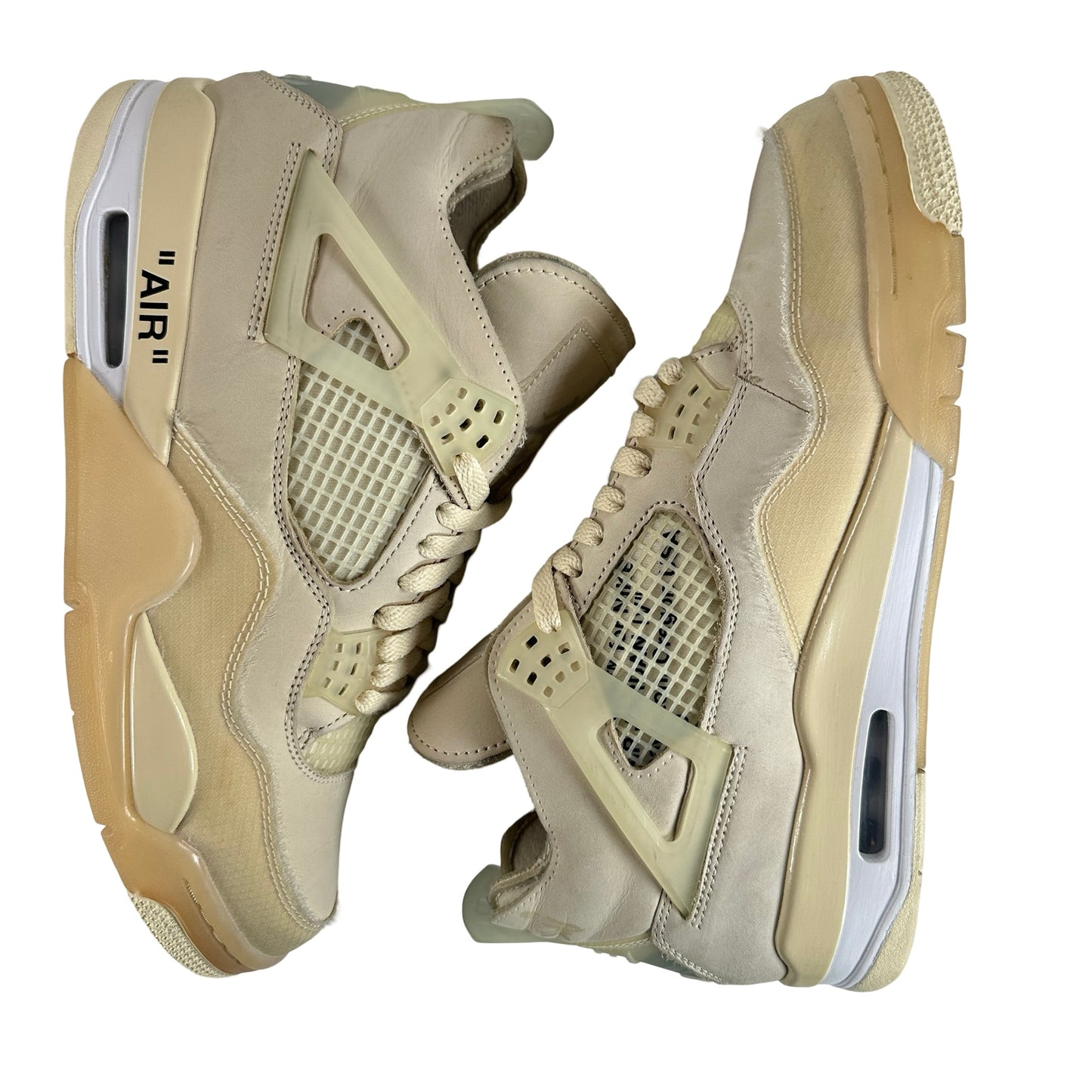 CV9388 100 Jordan 4 Retro Off-White Sail (Women's) [USED] - 10.5 W (Used4)