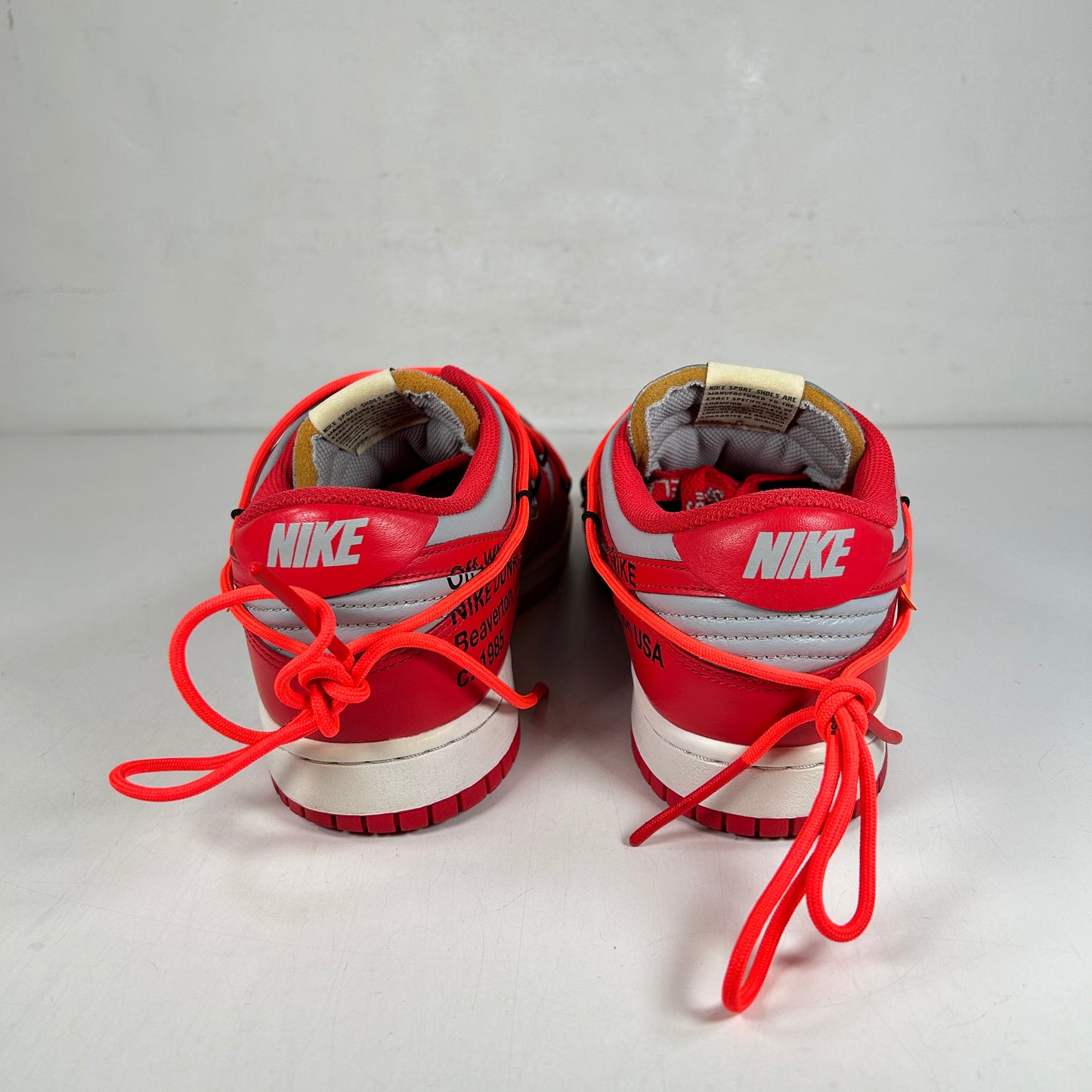 CT0856 600 Dunk Low Off-White Red [USED] - 9 M (Used)