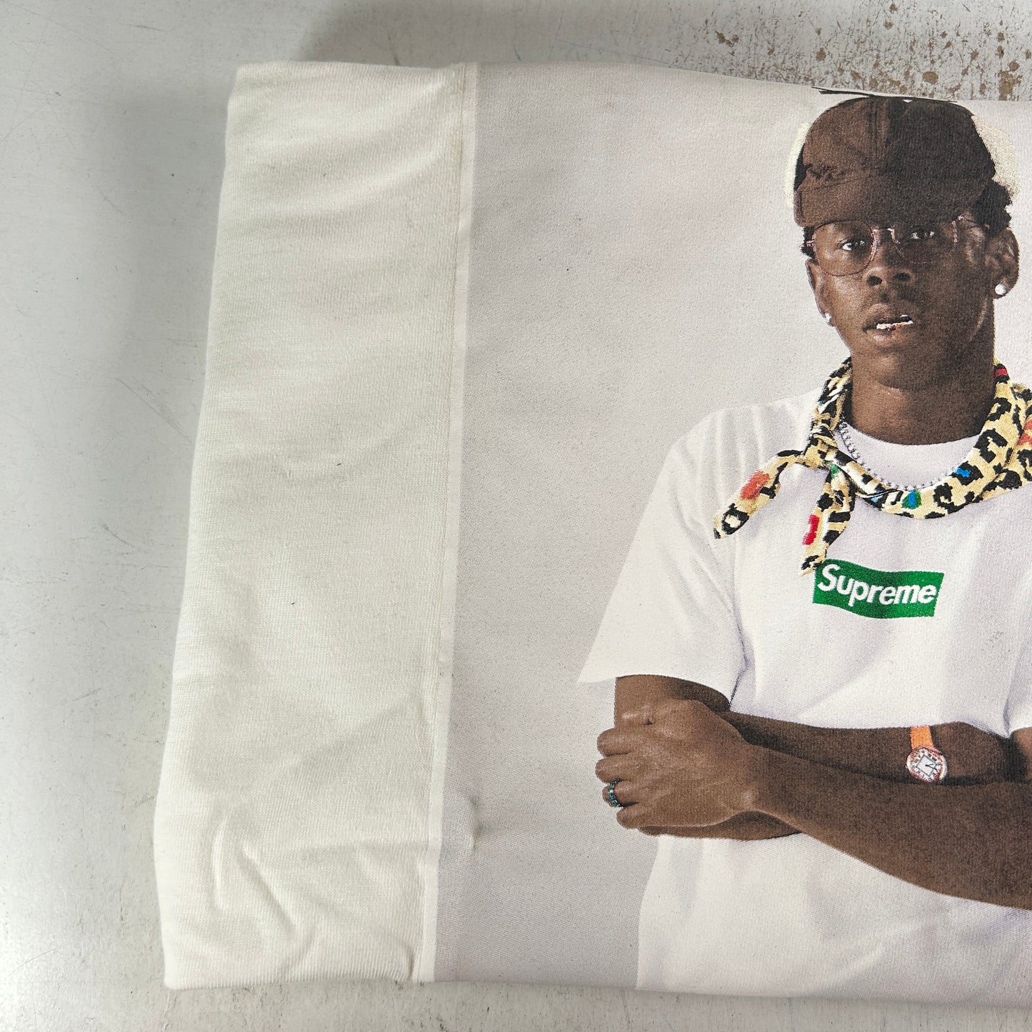 Supreme Tyler The Creator Tee White [CONDITIONAL] - M (Light Stain)