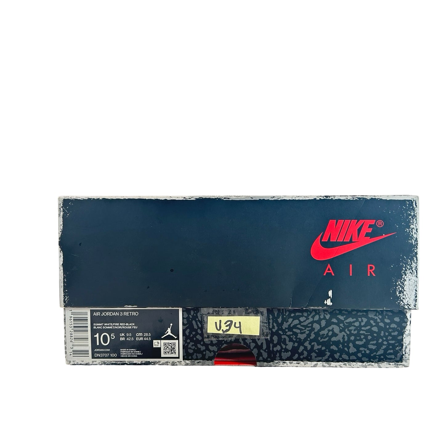 DN3707 100 Jordan 3 Retro White Cement Reimagined [USED] - 10.5 M (Used34)
