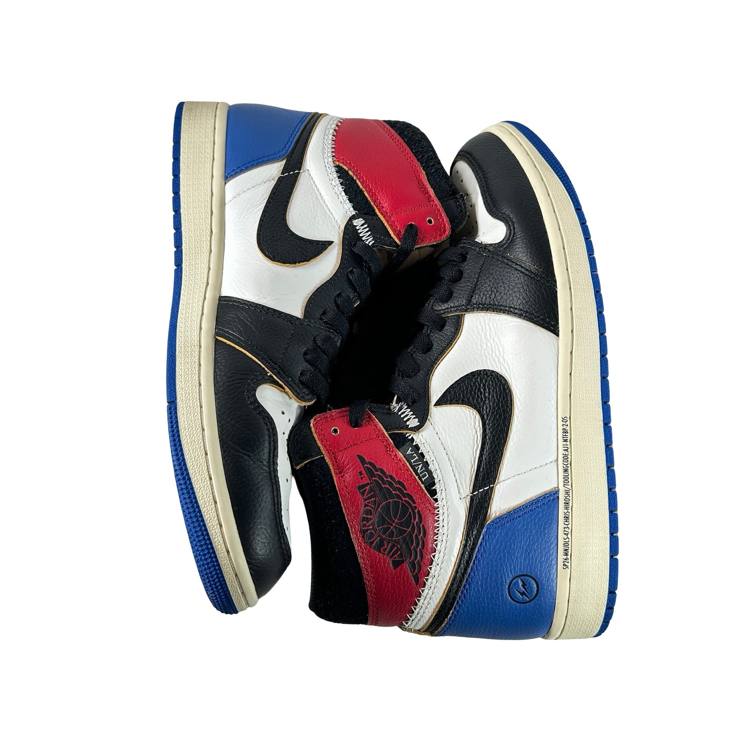 IO7847 002 Jordan 1 Retro High OG SP Fragment x Union LA Varsity Red Sport Royal [USED] - 10 M (Used3)