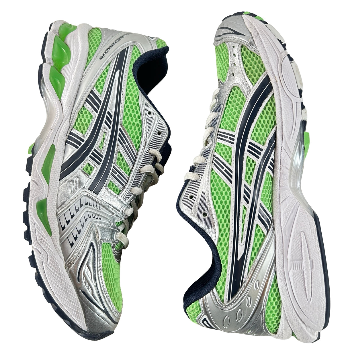 1202A056 300 ASICS Gel-Kayano 14 Bright Lime Midnight (Women's) [USED] - 11.5 W (Used)